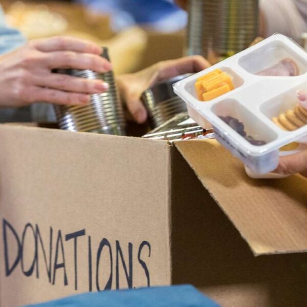 Donating leftover food