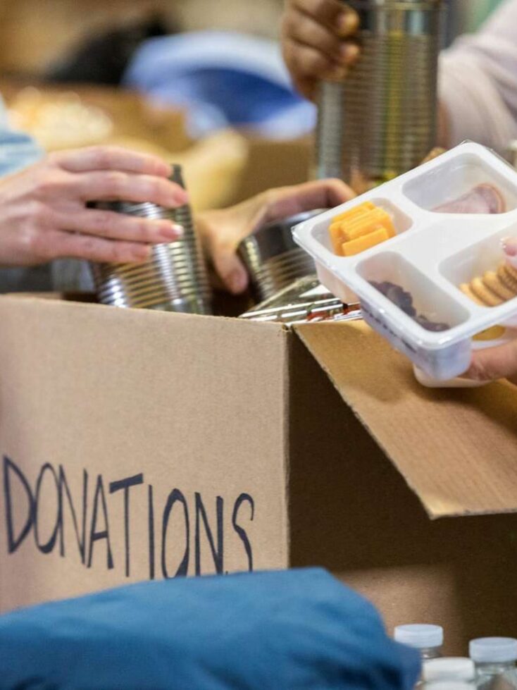 Donating leftover food